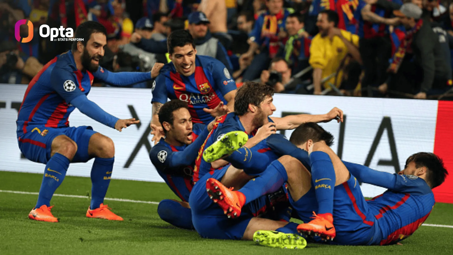 九游app-巴萨队史首回合4球落后只逆转过一次,是2017年6-1巴黎